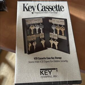 Key Cassette VCR Tape Key Storage by Key Systems, Inc. - Black